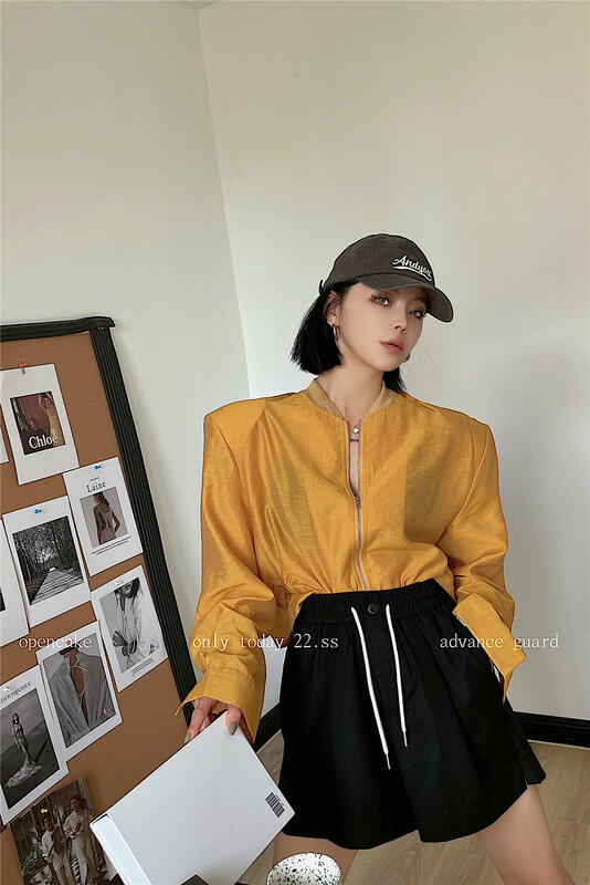 [open] casual zipper letter printed sunscreen jacket 8828\ozq