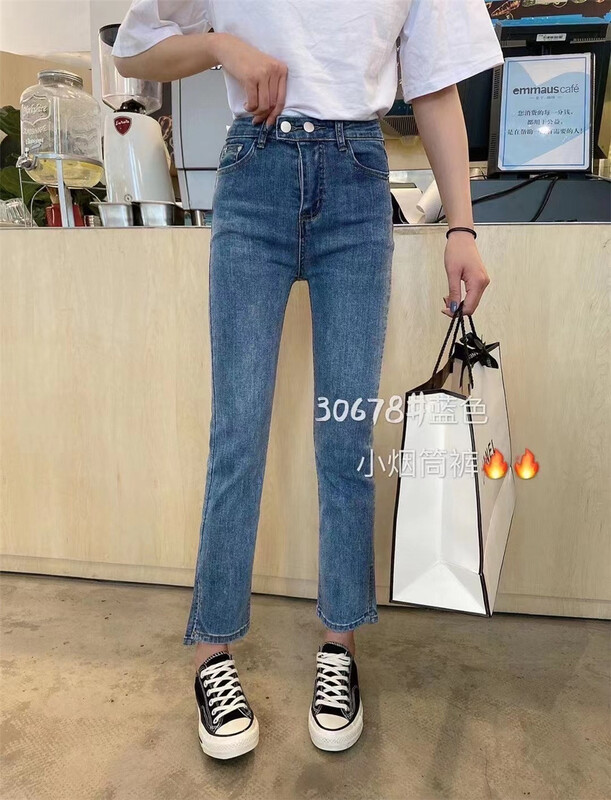 Original price 84.60! [M8 denim] Korean versatile fashionable jeans jky30678\jhy