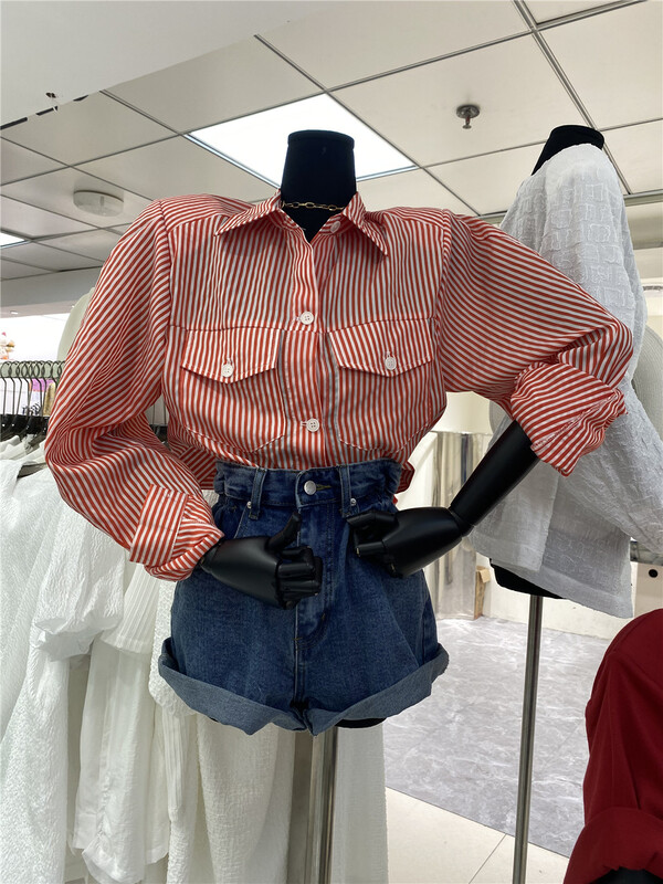 [open] literature and Art Korean simple shirt 8789\ozq