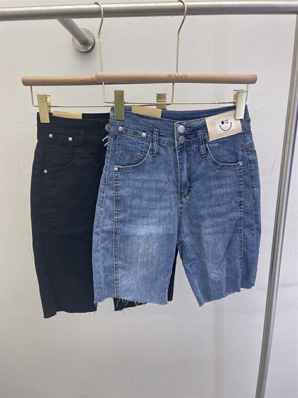 Original price 84.60! [M8 denim] Korean simple slim and versatile denim shorts jl1-1396\lsl