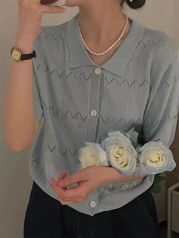 Original price 66.55! [Alibaba] knit top Polo knit a60010-3\lsw