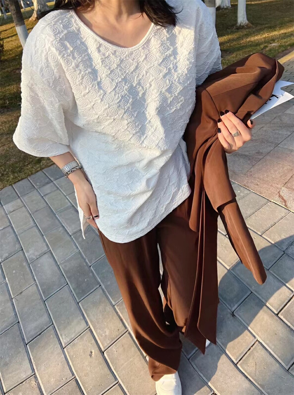 A new year in early spring! [keep] Korean Pullover solid short sleeve T-shirt 7721\wtt