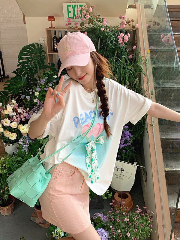 [lab eeda] tulip American new loose short sleeve T-shirt 3117\ozq