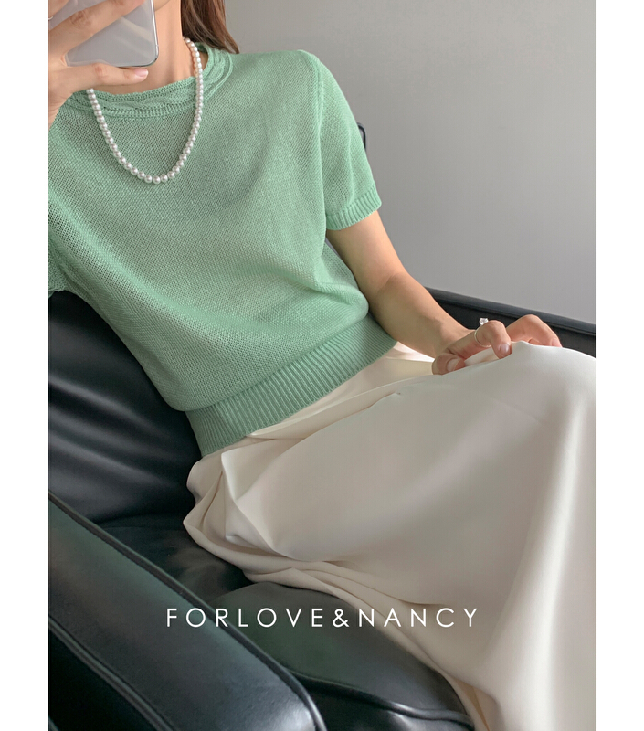 [FN] simple and versatile Japanese solid color T-shirt lb2ma4333\cqw