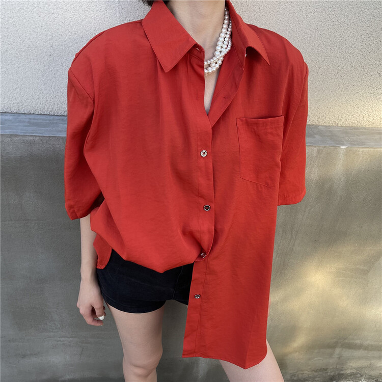 [open] Korean loose foreign style shirt 3637\ozq
