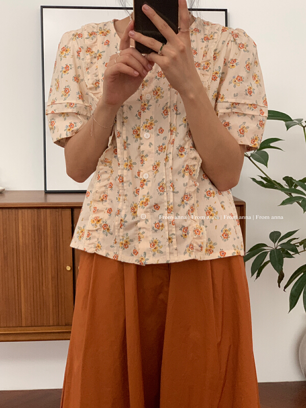 [from Anna] Vintage Floral Shirt (excluding matching) 6215\lsw