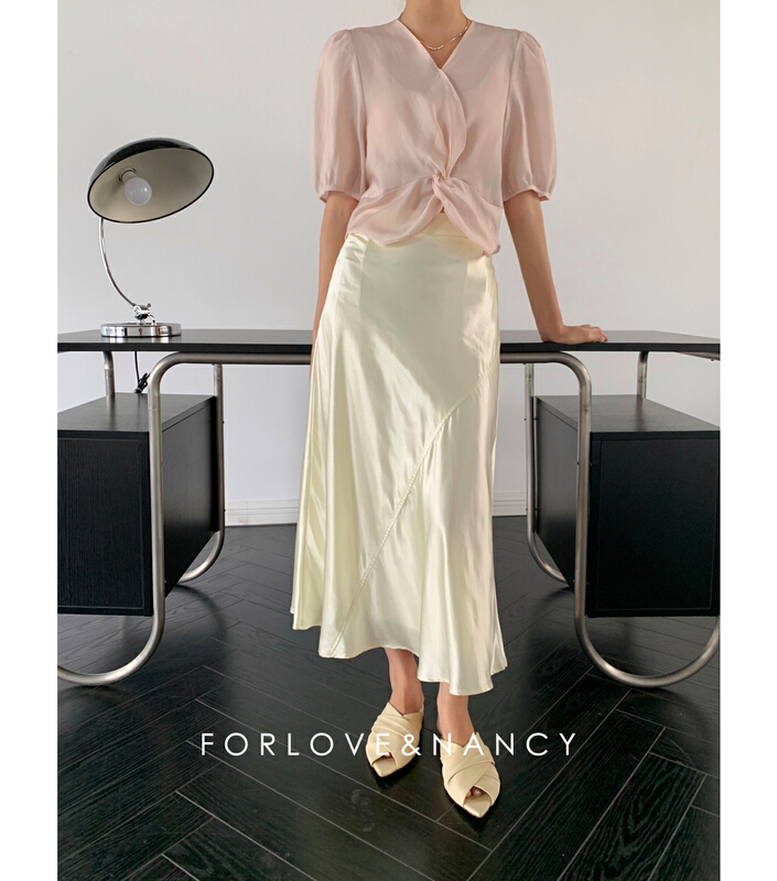 [forlove&nancy] slim solid color comfortable skirt lb2bbk380\cqw