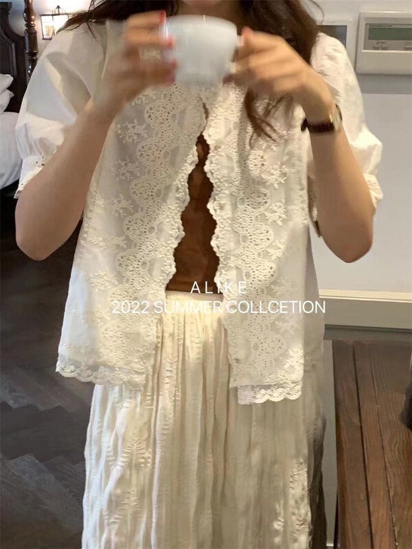 [Alibaba] lace Korean soft shirt 80098\lsw
