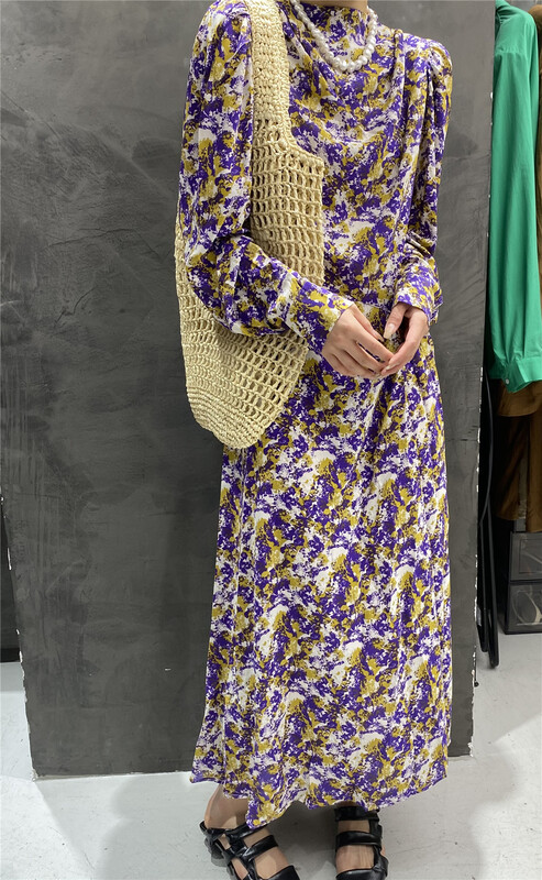 [tomorrow] little woman looks thin and comfortable color matching dress 6818\ozq
