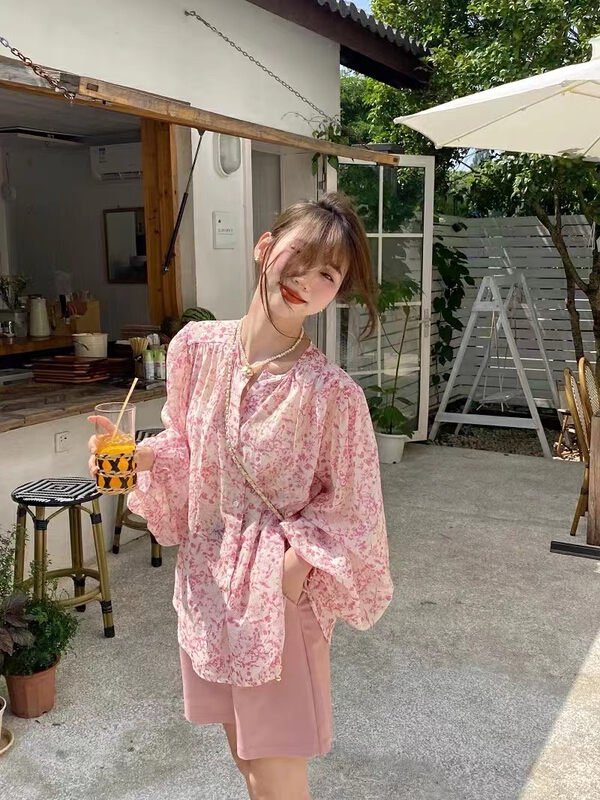 [baby] loose print versatile shirt 8702-1\wtt