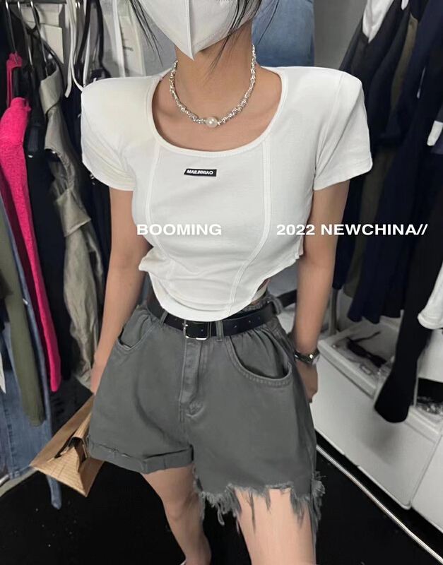 [roaming] casual and versatile short sleeve T-shirt 2524\zxl