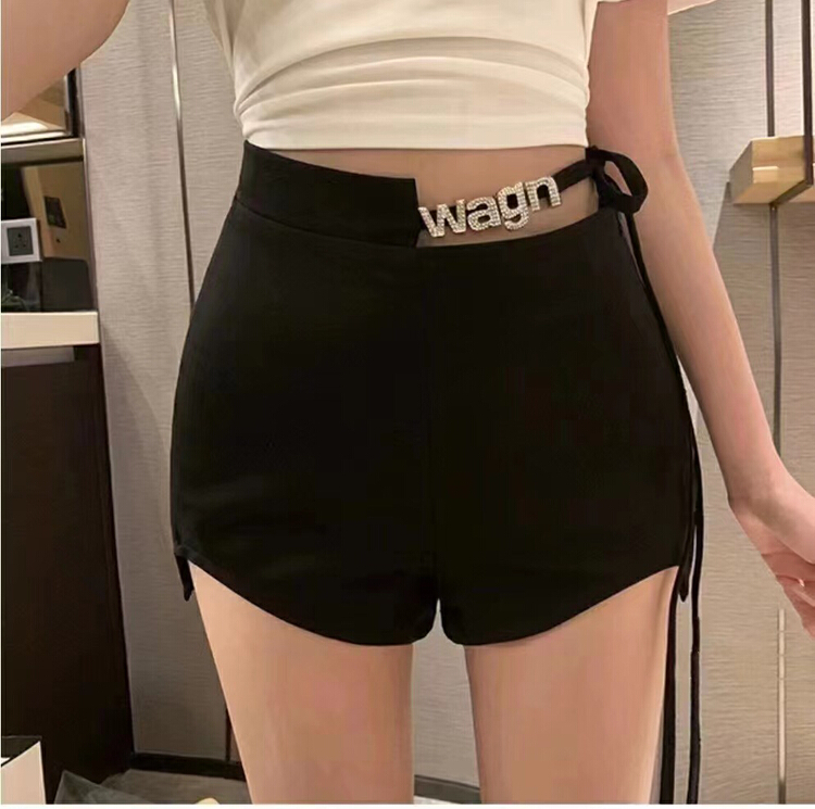 [ff.studio] pure sexy girl high waist thin bandage casual shorts (with waist rope) 7616\ozq