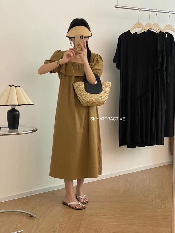 [sky] square neck fashion dress 19321\hbx