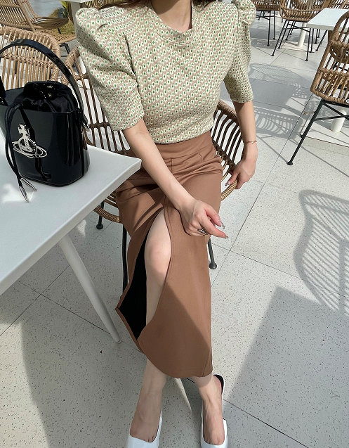 A new year in early spring! [top close] Korean version solid color suit skirt ys2-9906\ozq