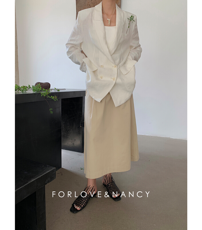 [forlove&nancy] commuter versatile long sleeve double breasted suit na2qaa022n\cqw