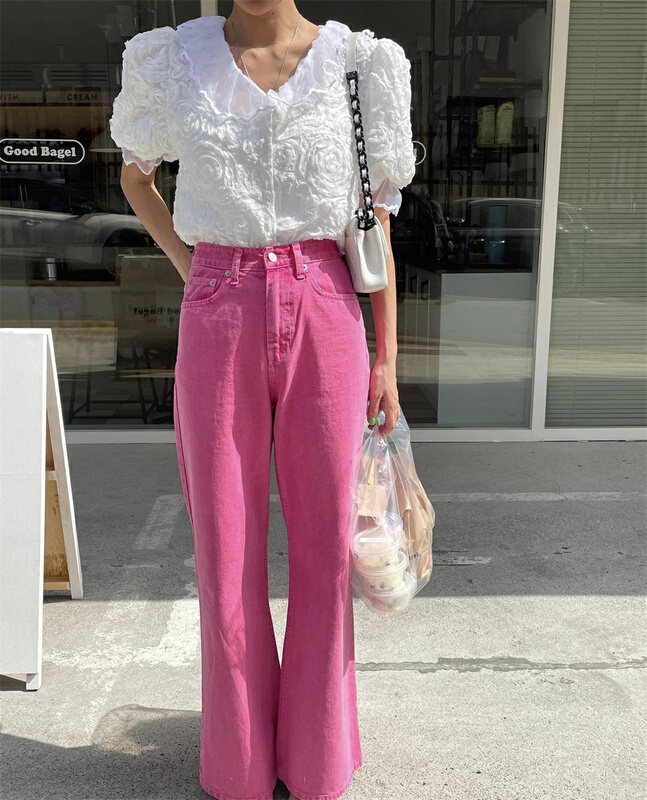 Original price 104.99! [June 6th] bubble sleeve fashion Korean small shirt ys1-2338\wpl