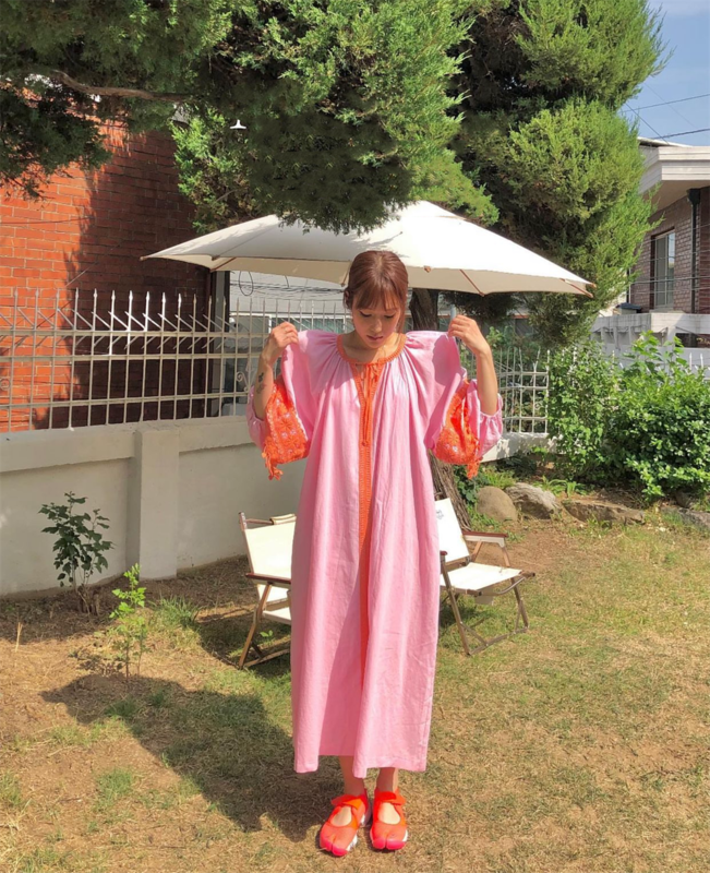 [June 6th] retro elegant V-neck loose lace patchwork dress 2521\wpl