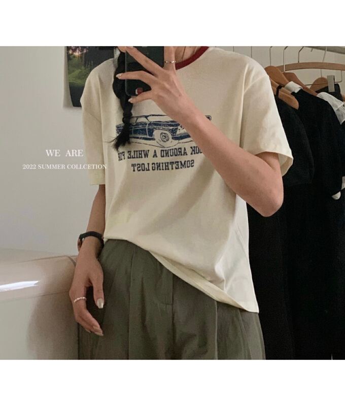 [we are] retro car design Casual Short Sleeve T-shirt 20153\zjy