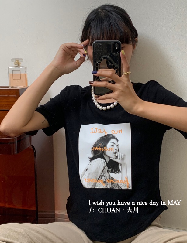 [Dachuan] Spice Girls' versatile portrait printed short sleeve T-shirt 6826\xyy