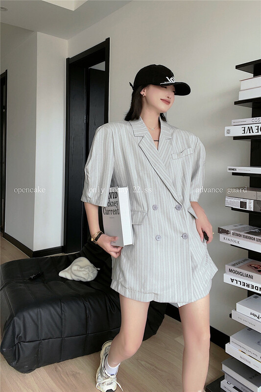 [open] Unisex stripe fashion suit 8827\ozq