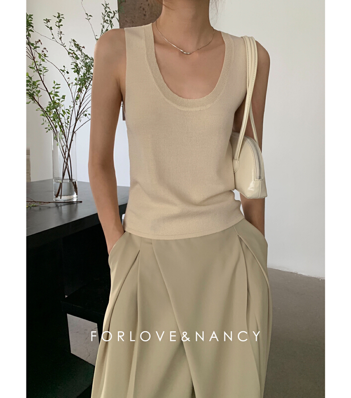 [forlove&nancy] summer small fresh simple pure color vest / suspender lb2ma5396\cqw