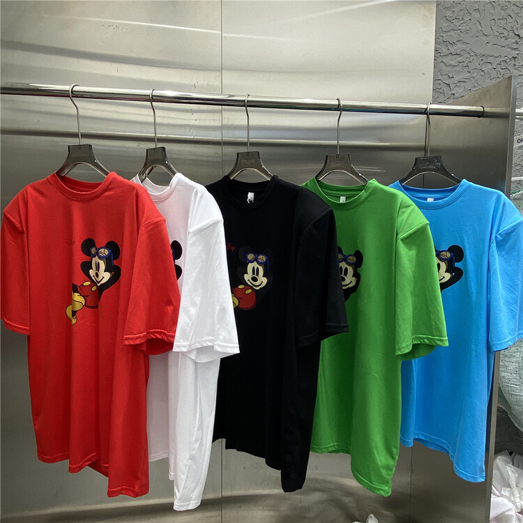 [open] cartoon print comfortable short sleeve T-shirt t3792\ozq
