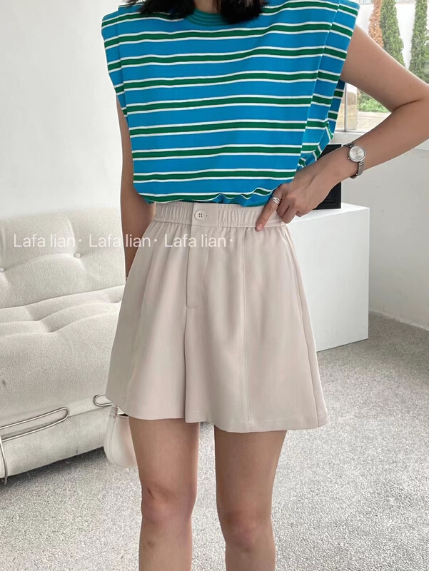 [Yutong] elastic waist comfortable simple casual shorts 8933\l