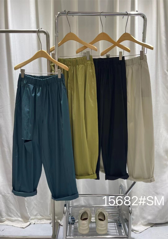 [Mujia] elastic waist comfortable versatile casual pants 15682\l