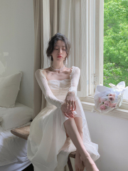 [w design] simple and comfortable knitted cardigan + Korean sexy feminine slim suit 23021\wpl