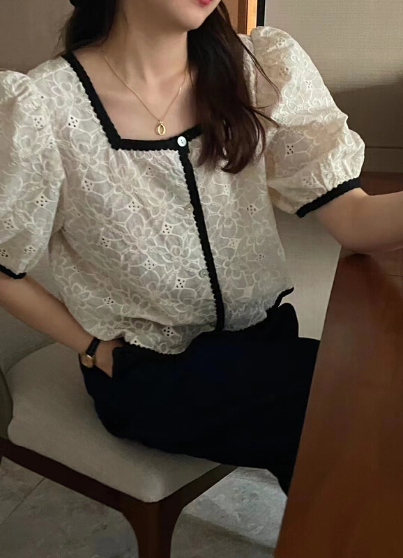[baby] heavy industry embroidery contrast shirt 8689\wtt