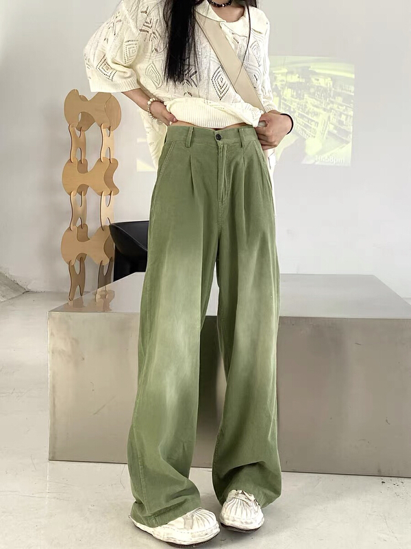 [lab eeda] new summer 2022 gradient vertical tube loose casual pants 3180\ozq