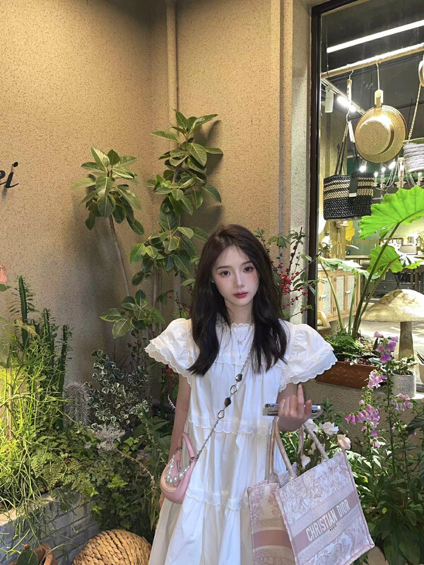 [w design] Korean loose doll short dress 42681\wpl