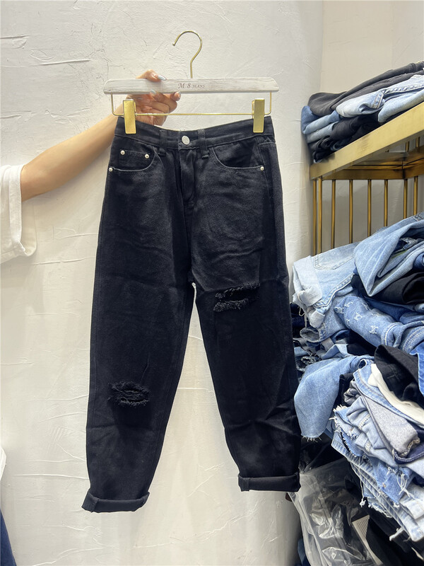 [M8 denim] net loose casual simple jeans fy8888\lsl