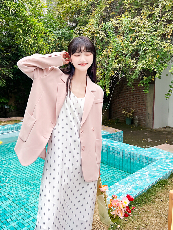 Cxdhh/ new year in early spring! [rong'er family] Korean version simple and versatile suit ys1-xb6-08\xyj