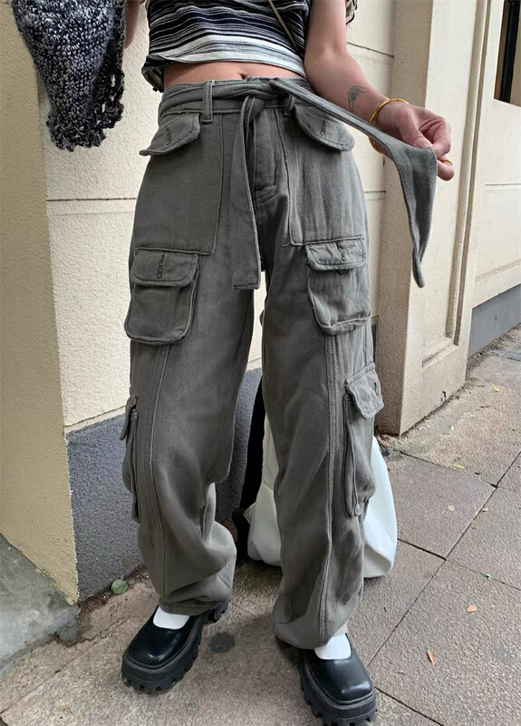 [lab eeda] American high street tooling yuppie style floor dragging casual pants 3171\ozq