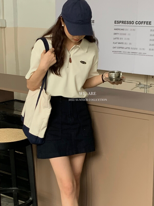 [we are] personalized casual polo collar short sleeve T-shirt ys1-20158\zjy