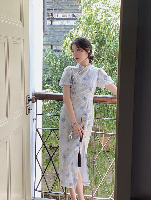 [w design] national style improved cheongsam dress 35321\wpl