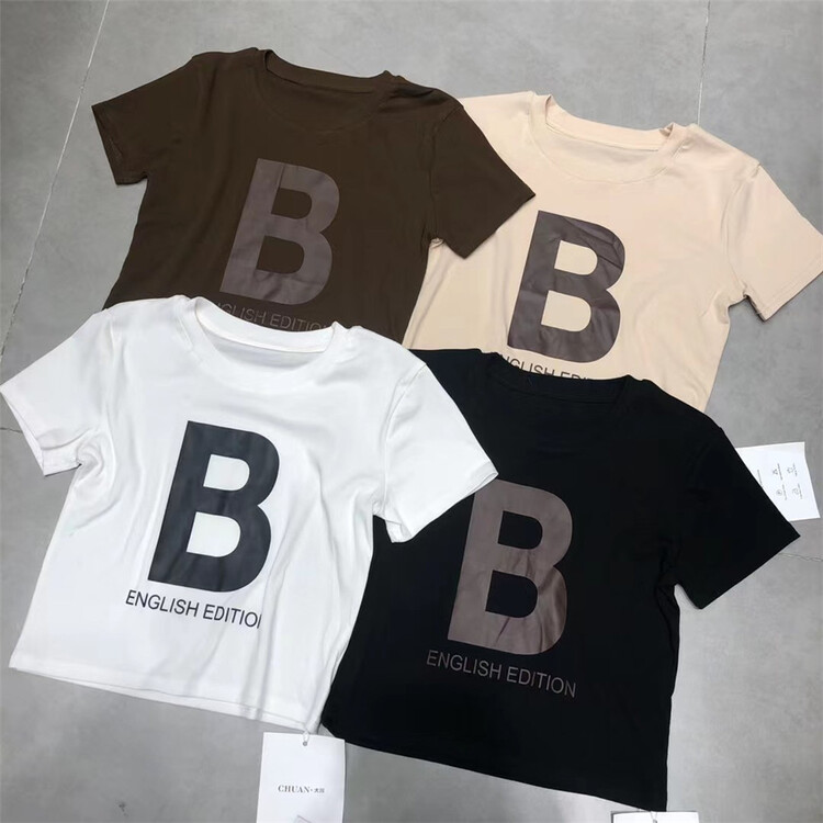 [Dachuan] casual round neck letter B short sleeve T-shirt 6860\xyy