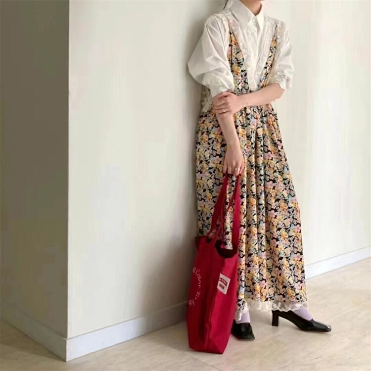 Original price 89.11! [June 6th] deep V Floral Lace patchwork dress ys1-2318\wpl