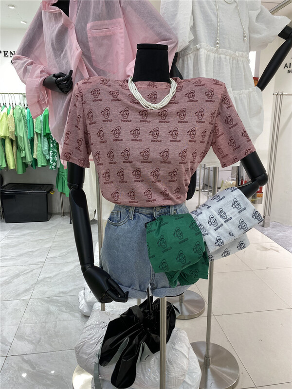 [open] casual simple Mickey short sleeve T-shirt 3809\ozq