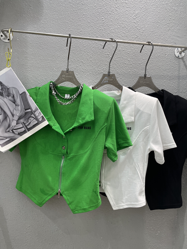 [ff.studio] simple and versatile Pullover short sleeve T-shirt 8708\ozq