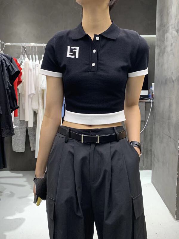 [tomorrow] color blocked Tencel knit 2051\ozq