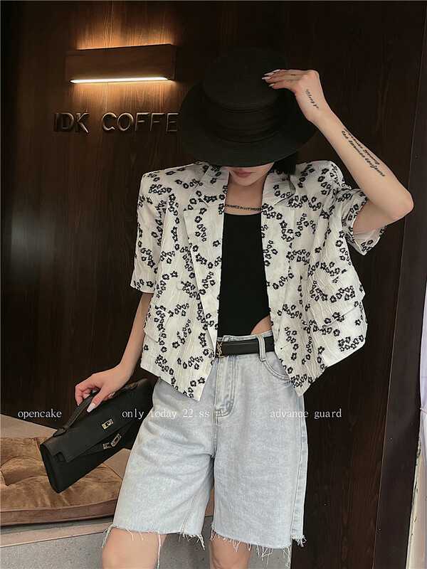 [open] Korean Style Floral long sleeve shirt 8795\ozq