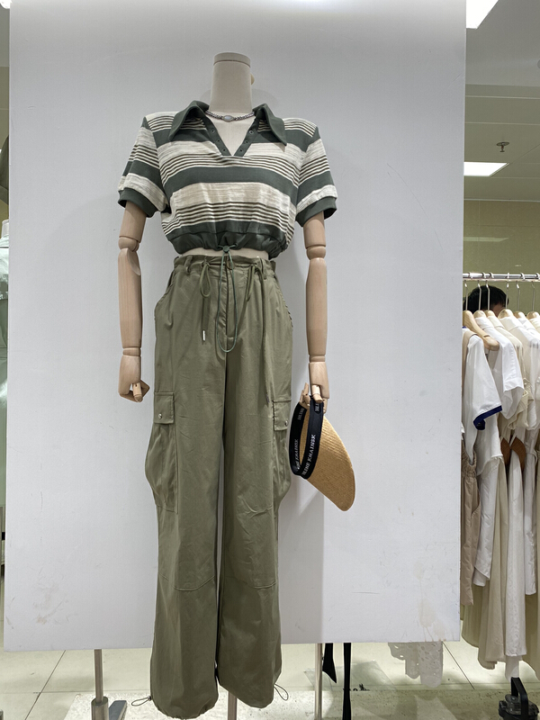 [u say] American retro street high street Spice Girls' casual pants (with waist rope) (only casual pants) 66216\jhy