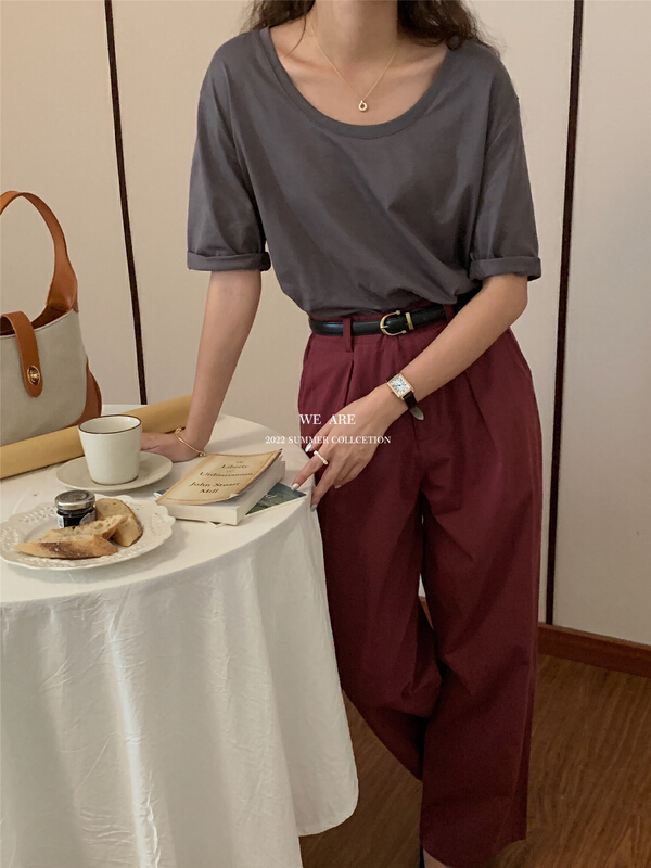 Original price 32.71! [we are] Korean simple and versatile short sleeve T-shirt 20152\zjy