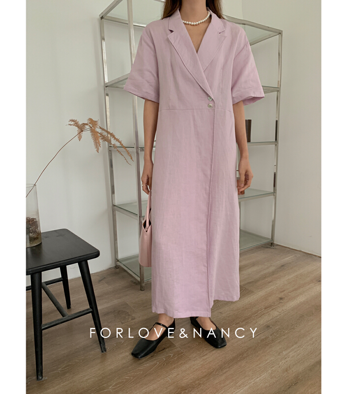 [forlove&nancy] fashion solid color long dress lb2lbk296\cqw