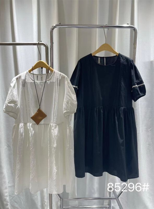 [Mujia] round neck pleated lady dress (only skirts) 85296\l