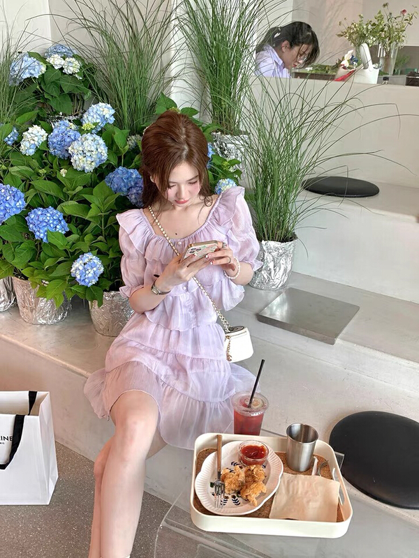 [w design] sweet Ruffle short top + slim skirt two piece suit 41991\wpl