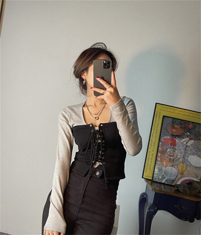[June 6th] lace up sexy tank / sling 616\wpl