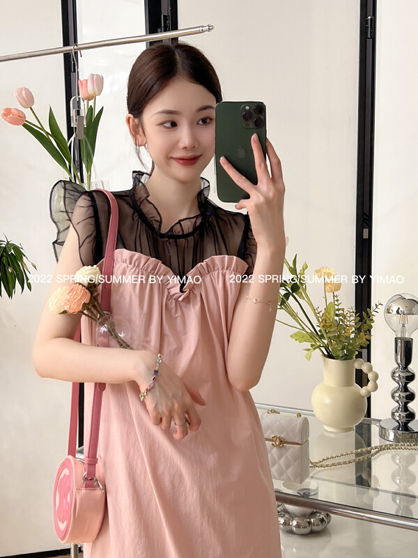 [Feimao (Yimao)] stand up collar sweet dress with ear buds ym-4026\lsl